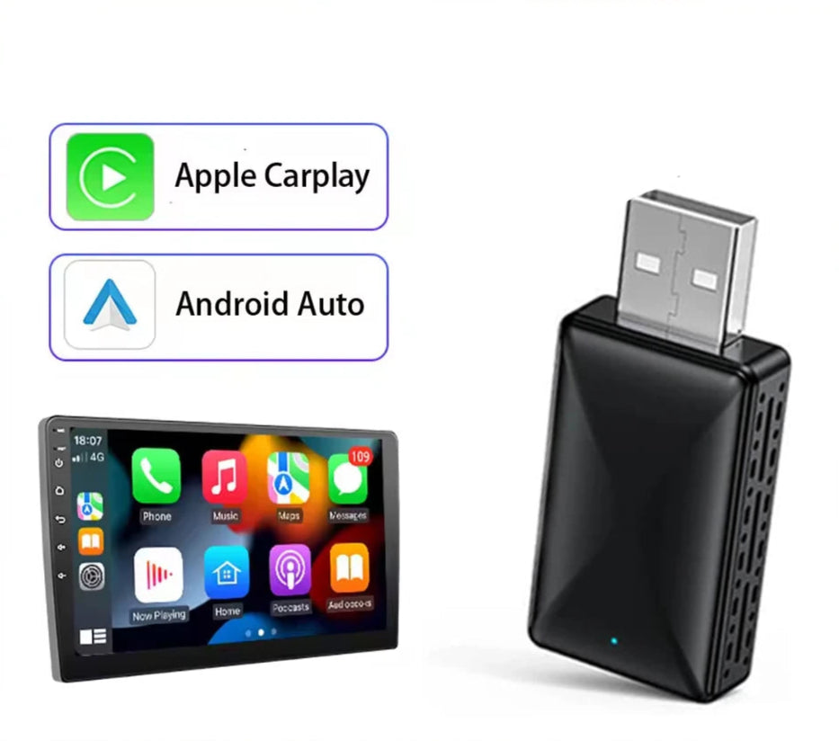 Wired to Wireless CarPlay Android Auto Adapter