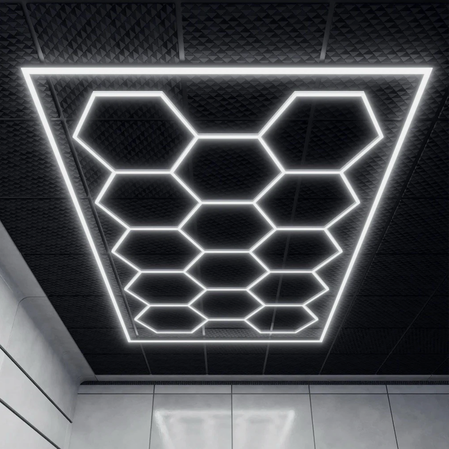 14 Hexagon LED Light Set (with boarder)