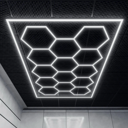 14 Hexagon LED Light Set (with boarder)