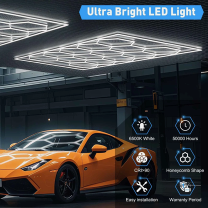14 Hexagon LED Light Set (with boarder)