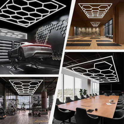 14 Hexagon LED Light Set (with boarder)