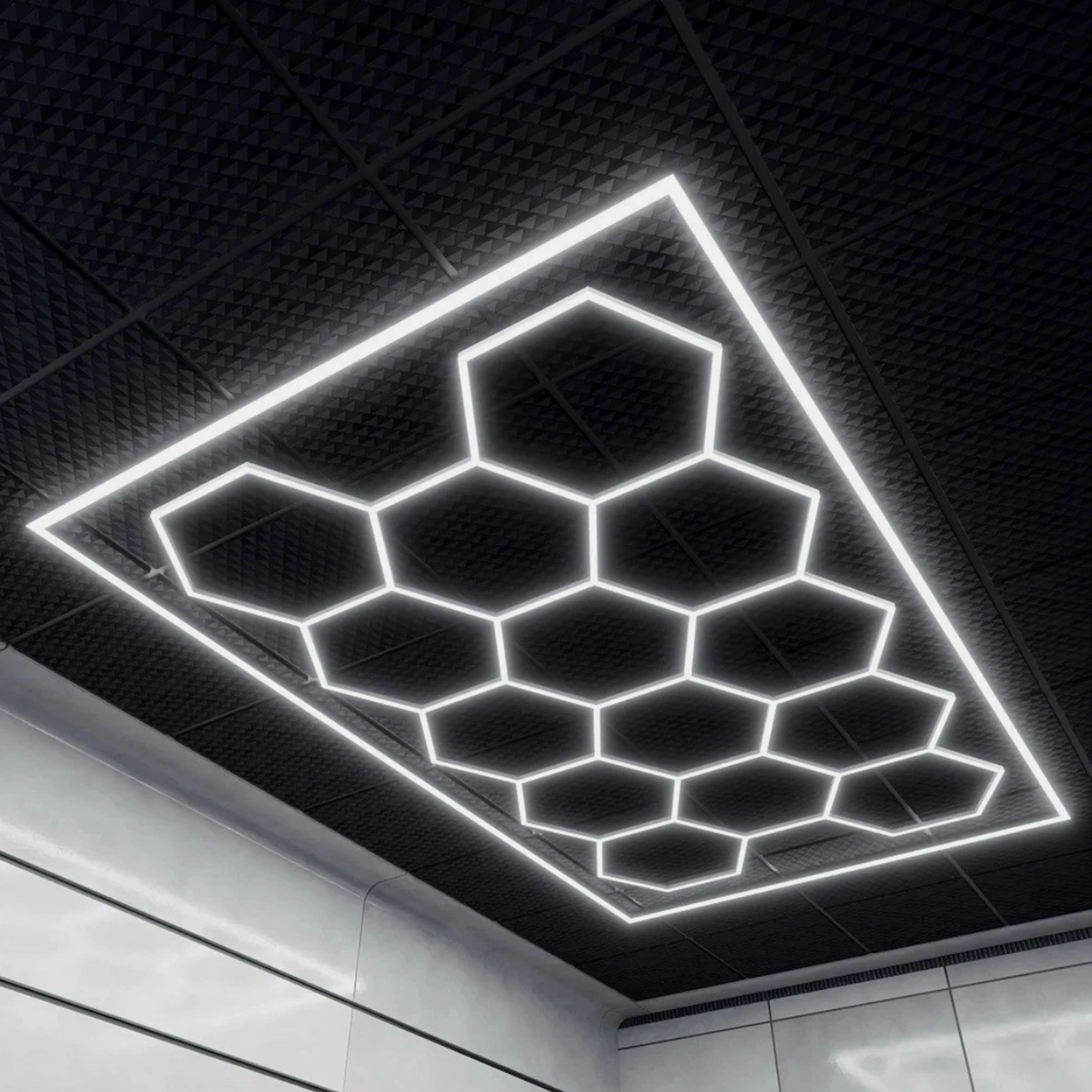 14 Hexagon LED Light Set (with boarder)