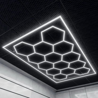 14 Hexagon LED Light Set (with boarder)