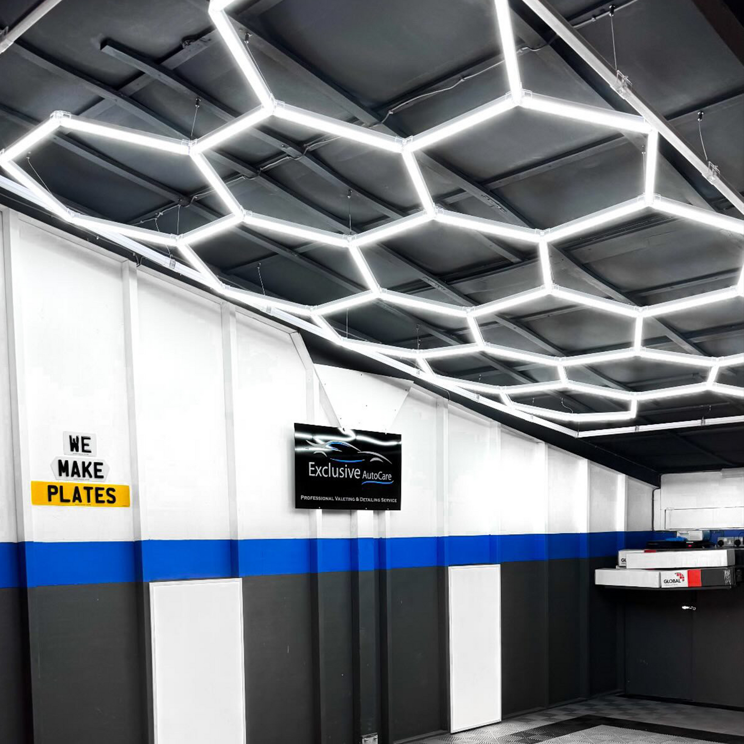 14 Hexagon LED Light Set (with boarder)